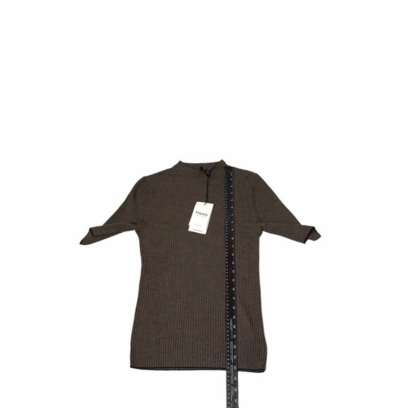 Leenda Mock Neck Sweater in Regal Wool Deep Navy/dark Beige Med - Picture 11 of 13